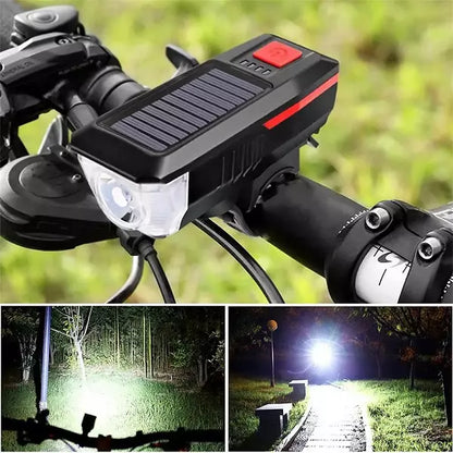 LUZ PARA BICICLETA CON PANEL SOLAR