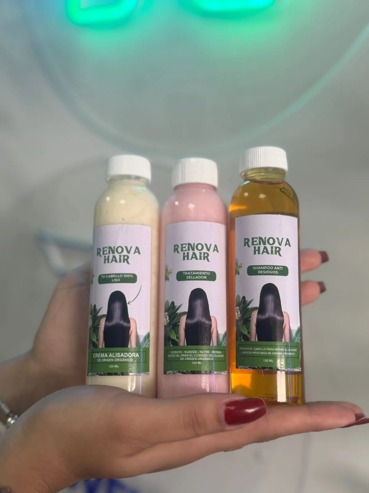 KIT RenovaHair Alisa y suaviza en 30 minutos + Shampoo y sellador Organico